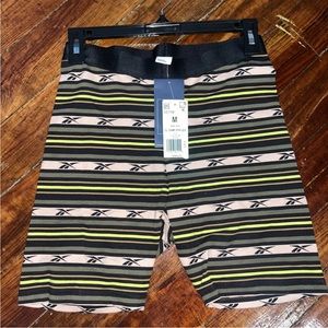 NWT Reebok Women’s Biker Shorts Small, Medium, Large Army Green, GS1706